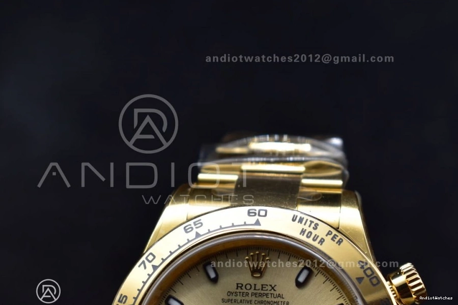 Clean YG Edition 116505 Black Dial V 399 on 1:1 Markers Daytona SA4130 Bracelet Best Durable YG 1122